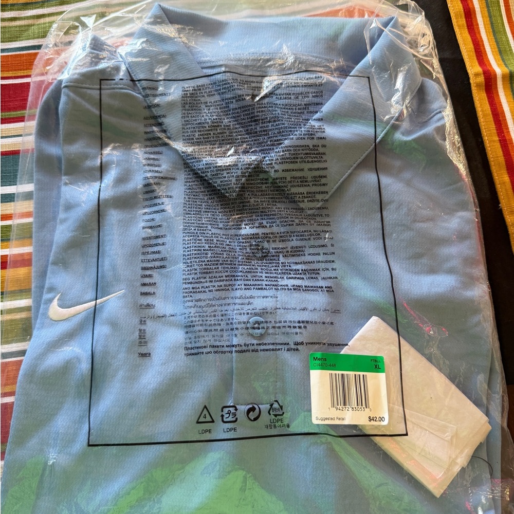 Nike Blue Polo Shirt